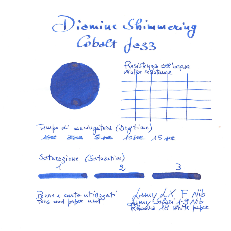 Diamine Shimmering Cobalt Jazz Ink Bottle 50 ml