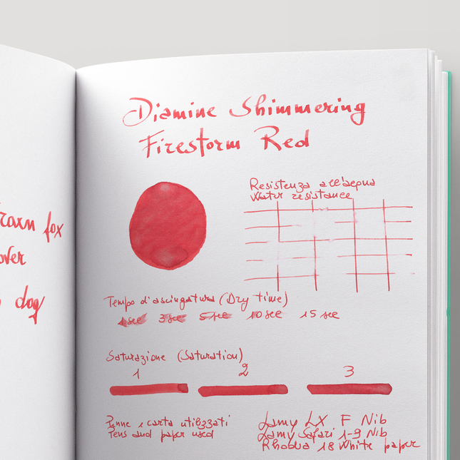 Diamine Shimmering Firestorm Red Inchiostro 50 ml