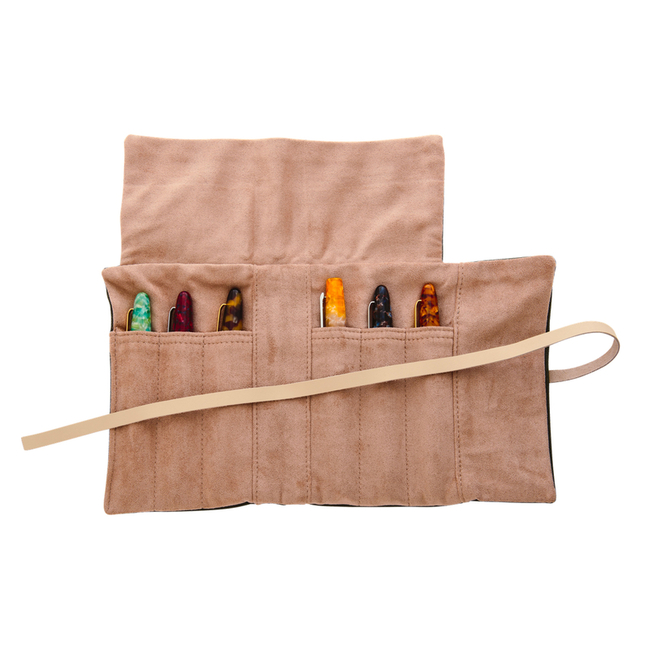Esterbrook Pen Roll for 6 Pens Army Green