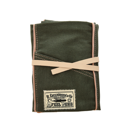 Esterbrook Pen Roll for 6 Pens Army Green