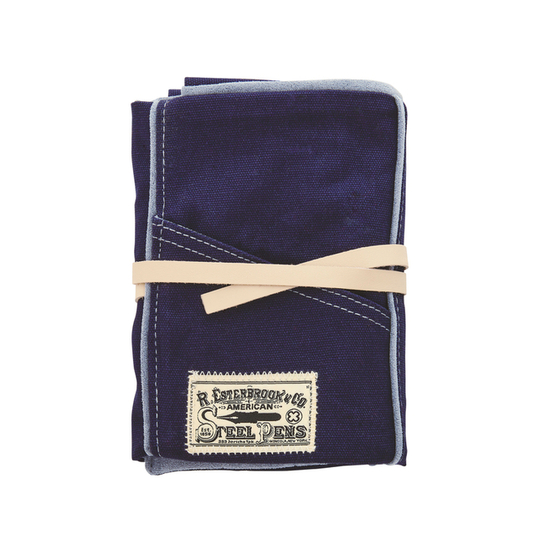 Esterbrook Pen Roll Rotolo Portapenne 6 Posti Navy
