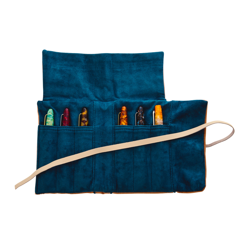 Esterbrook Pen Roll for 6 Pens Tan Esterbrook Pen Roll for 6 Pens Tan