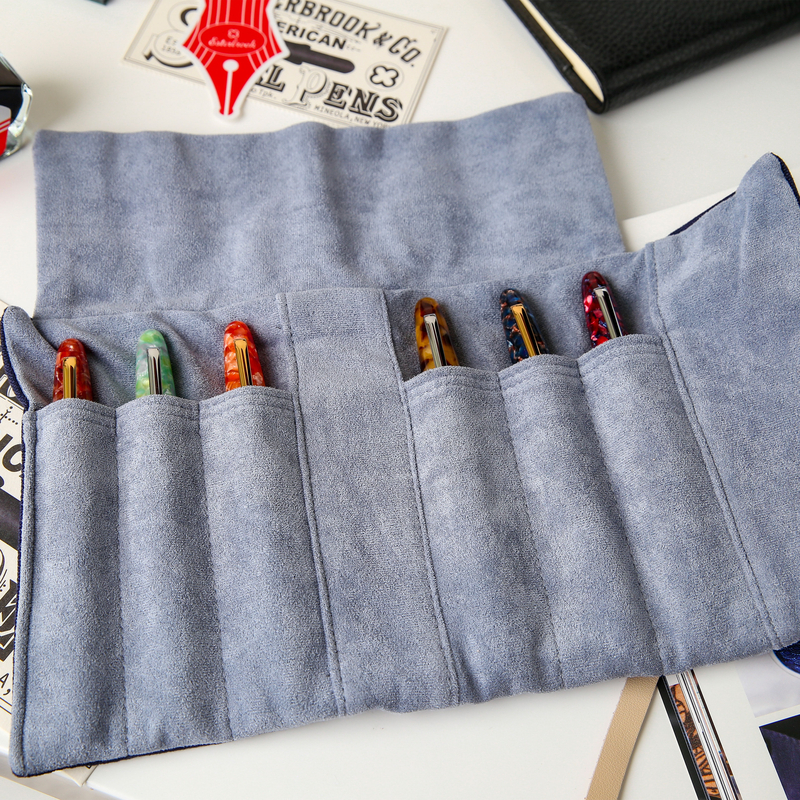 Esterbrook Pen Roll for 6 Pens Tan Esterbrook Pen Roll for 6 Pens Tan