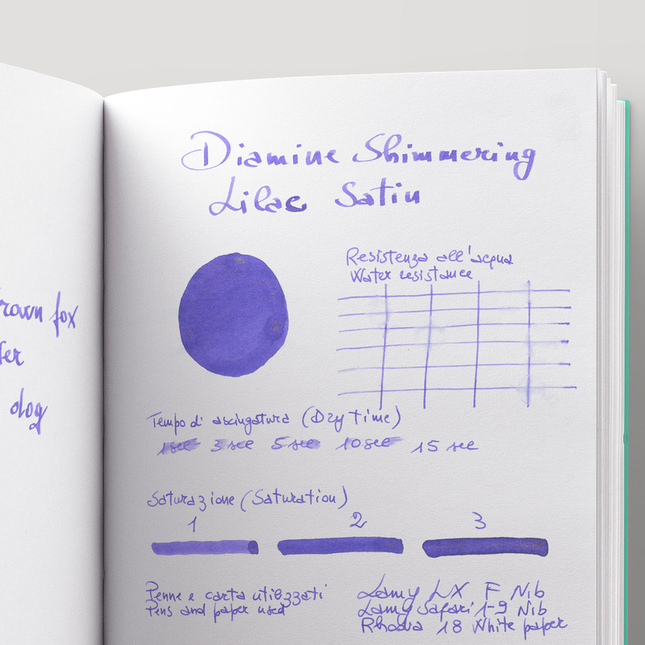Diamine Shimmering Lilac Satin Ink Bottle 50 ml