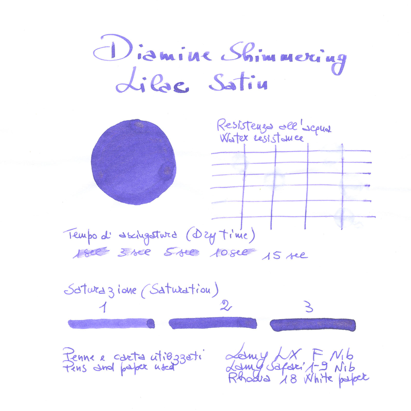Diamine Shimmering Lilac Satin Inchiostro 50 ml