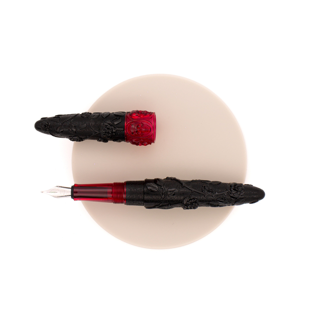 Benu Skulls & Roses Fountain Pen Smolder
