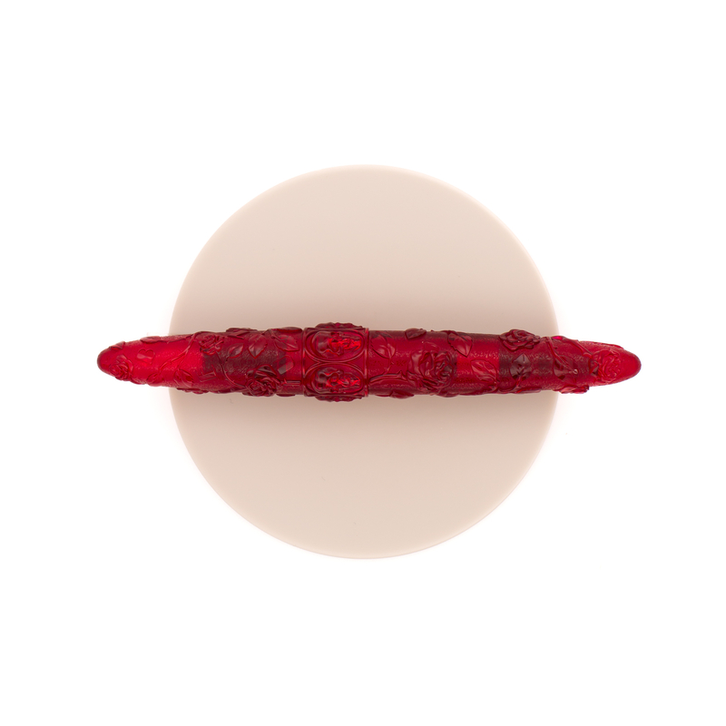 Benu Skulls & Roses Fountain Pen Red Rose