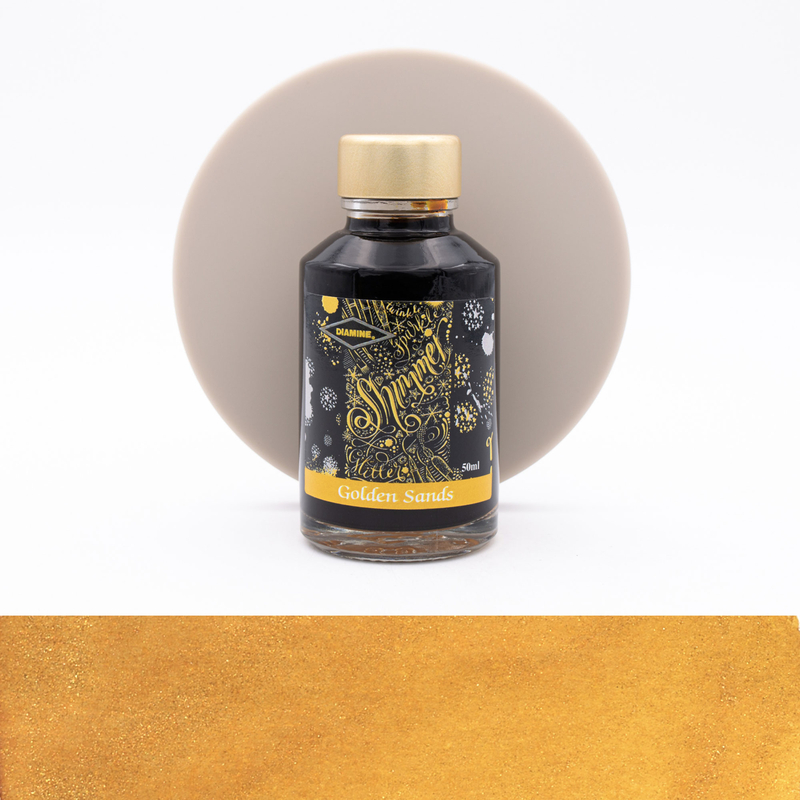 Diamine Shimmering Golden Sands Ink Bottle 50 ml