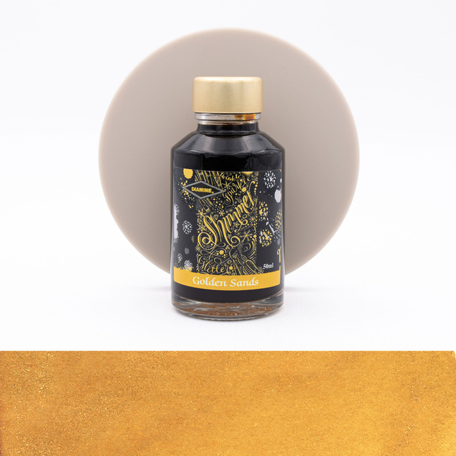 Diamine Shimmering Golden Sands Ink Bottle 50 ml