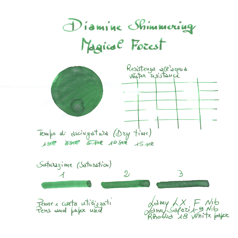 Diamine Shimmering Magical Forest Ink Bottle 50 ml