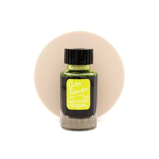 Color Traveler Wasanbon Oiri Pastel Green Inchiostro 30 ml