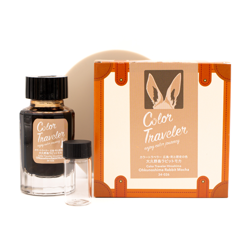 Color Traveler Ohkunoshima Rabbit Mocha Ink Bottle 30 ml