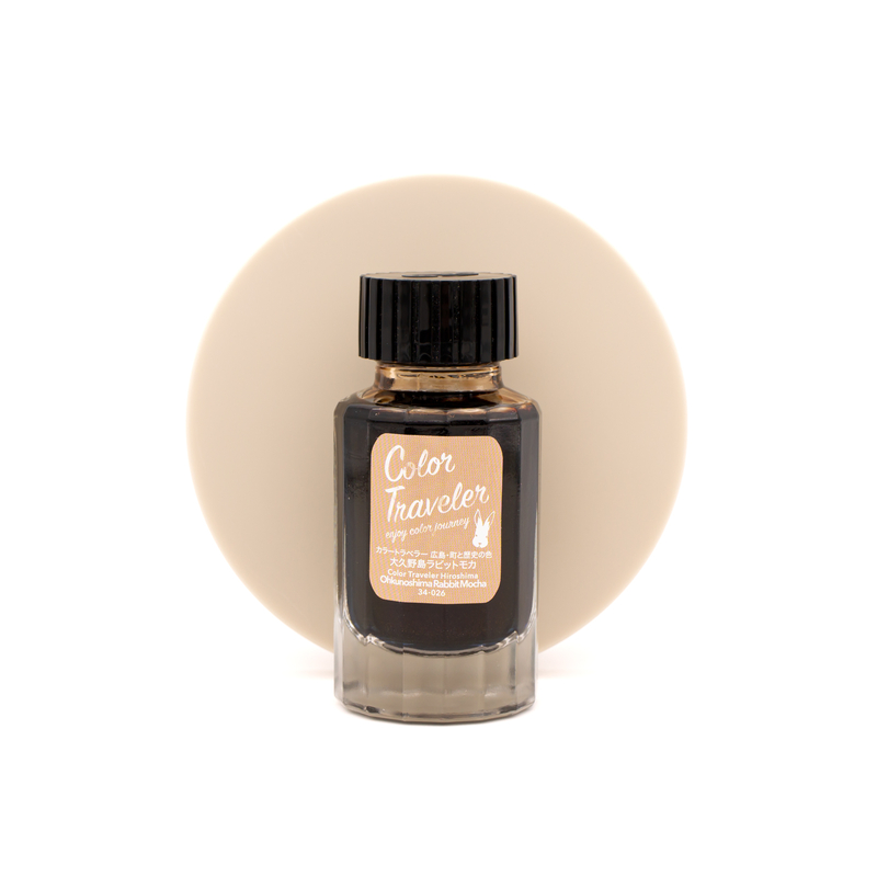 Color Traveler Ohkunoshima Rabbit Mocha Ink Bottle 30 ml