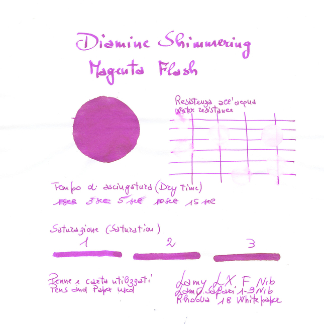 Diamine Shimmering Magenta Flash Inchiostro 50 ml