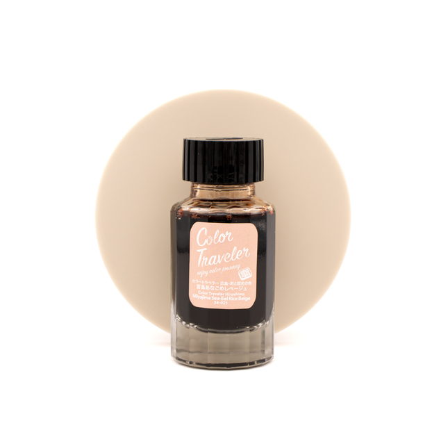 Color Traveler Miyajima Sea-Eel Rice Beige Ink Bottle 30 ml