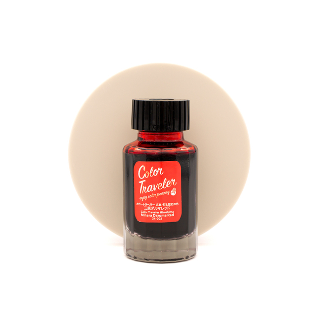 Color Traveler Mihara Daruma Red Ink Bottle 30 ml