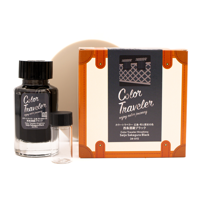 Color Traveler Saijo Sakagura Black Ink Bottle 30 ml