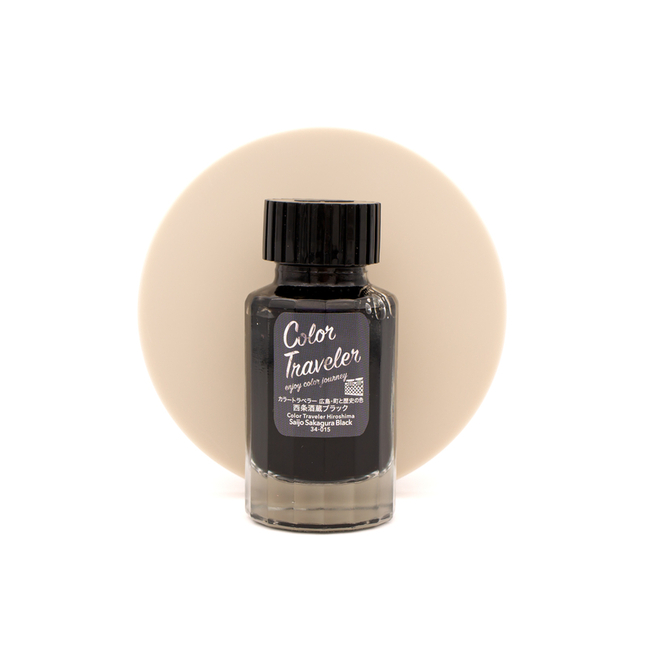 Color Traveler Saijo Sakagura Black Ink Bottle 30 ml
