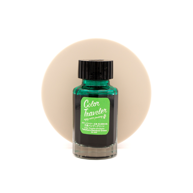 Color Traveler Takehara Bamboo Green Ink Bottle 30 ml