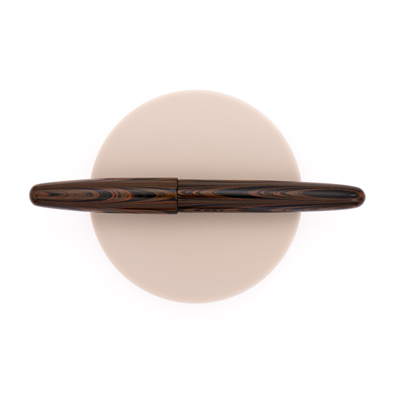 Wancher Dream Pen True Ebonite Fountain Pen Marble Brown & Gold Wancher Dream Pen True Ebonite Fountain Pen Marble Brown & Gold