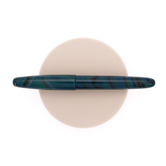 Wancher Dream Pen True Ebonite Penna Stilografica Marble Green & Oro