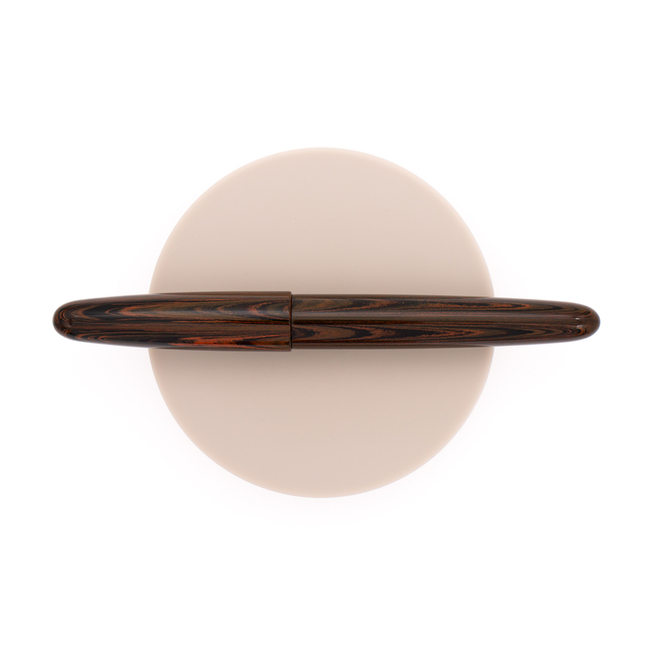 Wancher Dream Pen True Ebonite Penna Stilografica Marble Brown & Rodio