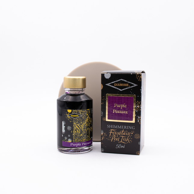 Diamine Shimmering Purple Pazzazz Ink Bottle 50 ml