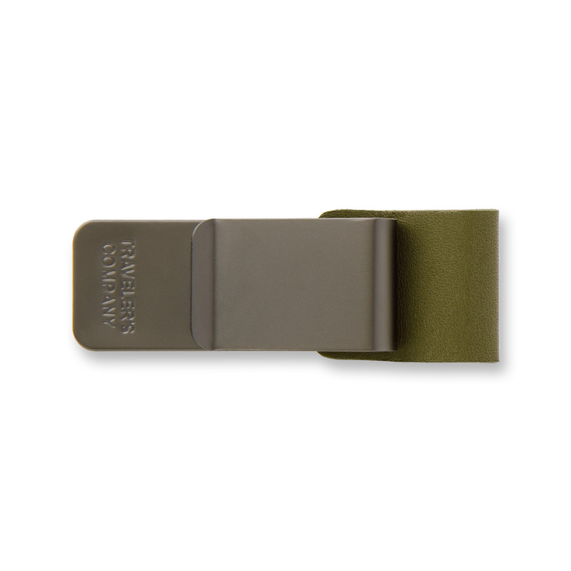 Traveler's Notebook Refill 016 Regular and Passport Size Pen Holder Olive Traveler's Notebook Refill 016 Regular and Passport Size Pen Holder Olive