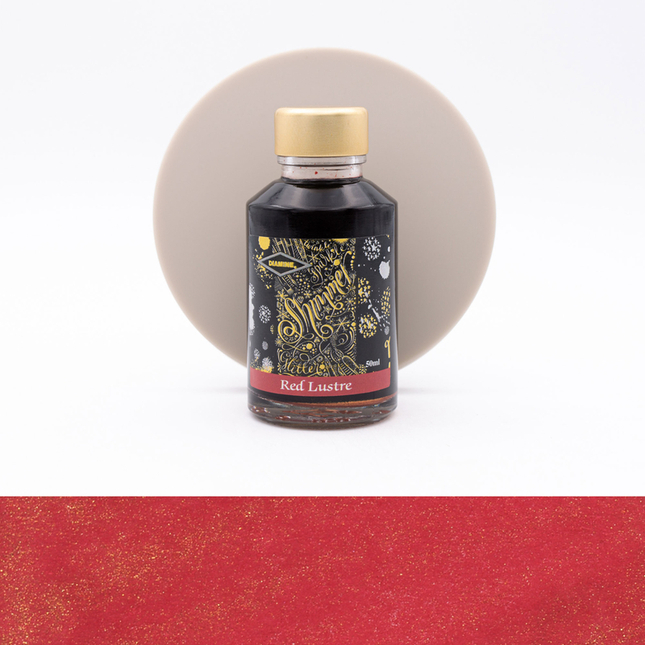 Diamine Shimmering Red Lustre Ink Bottle 50 ml
