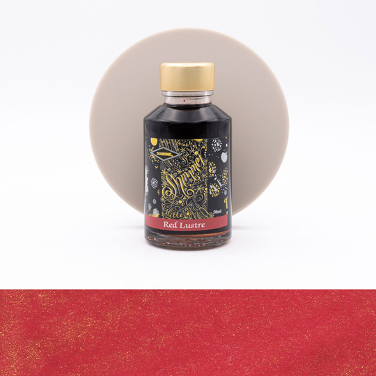 Diamine Shimmering Red Lustre Ink Bottle 50 ml