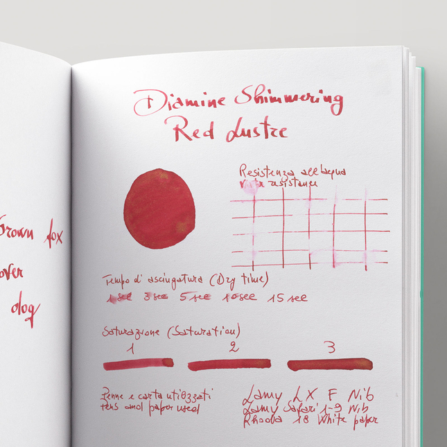 Diamine Shimmering Red Lustre Inchiostro 50 ml