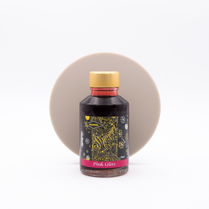 Diamine Shimmering Pink Glitz Ink Bottle 50 ml