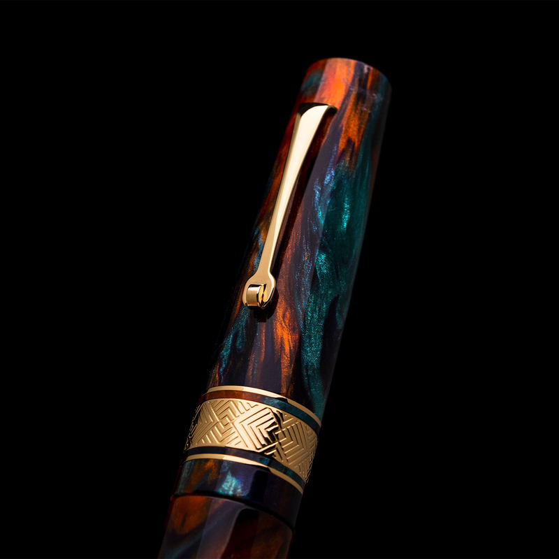 Leonardo Supernova Penna Stilografica Bohemian Twilight & Oro Edizione Limitata Leonardo Supernova Penna Stilografica Bohemian Twilight & Oro Edizione Limitata