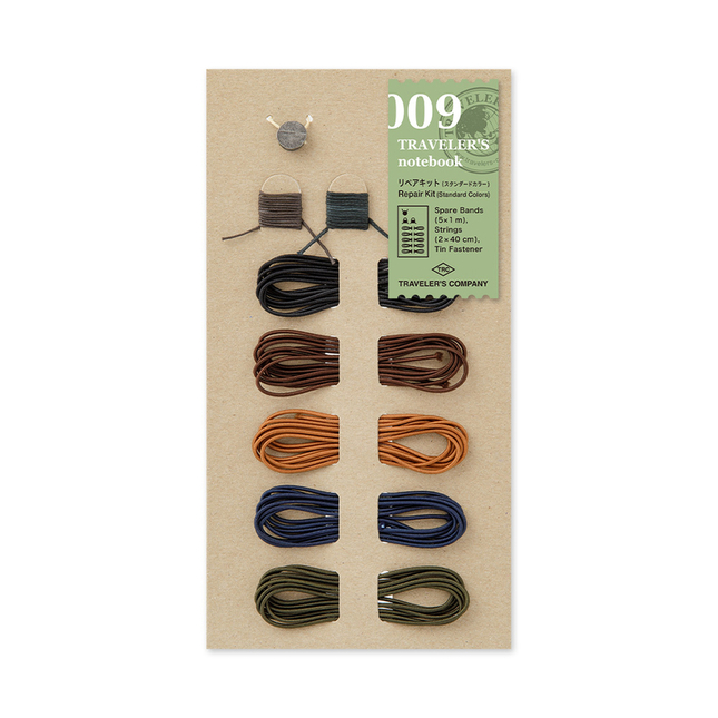 Traveler's Notebook Refill 009 Kit di Riparazione Colori Standard