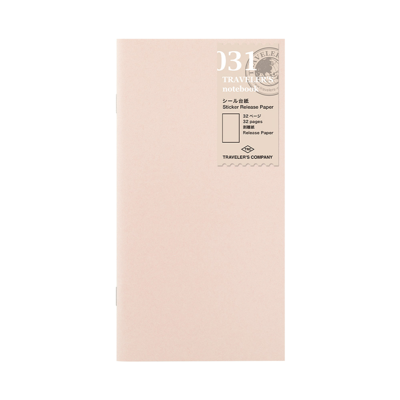Traveler's Notebook Refill 031 Regular Size Sticker Release Paper