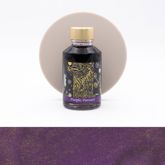 Diamine Shimmering Purple Pazzazz Ink Bottle 50 ml