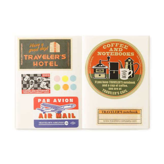 Traveler's Notebook Refill 017 Passport Size Sticker Release Paper