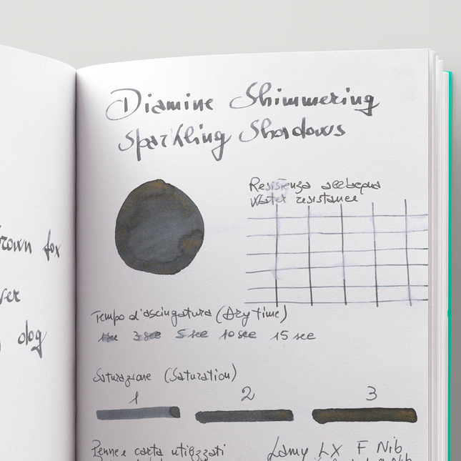 Diamine Shimmering Sparkling Shadows Inchiostro 50 ml