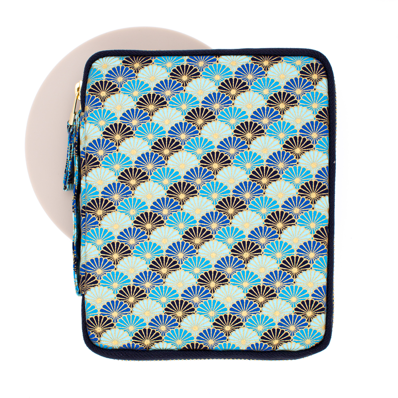 Kyoku Haku Pen Case for 10 Pens Qinghai Wave Blue Kyoku Haku Pen Case for 10 Pens Qinghai Wave Blue