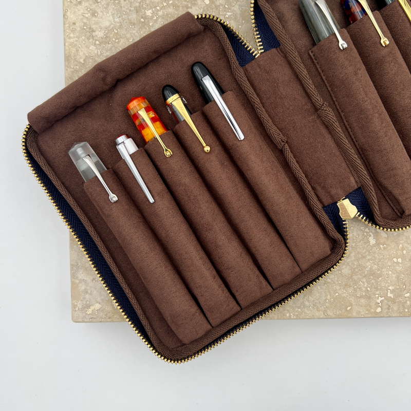 Kyoku Haku Pen Case for 10 Pens Qinghai Wave Blue Kyoku Haku Pen Case for 10 Pens Qinghai Wave Blue