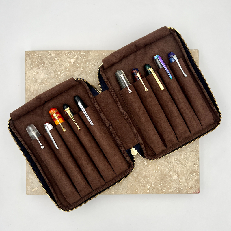 Kyoku Haku Pen Case for 10 Pens Qinghai Wave Blue Kyoku Haku Pen Case for 10 Pens Qinghai Wave Blue