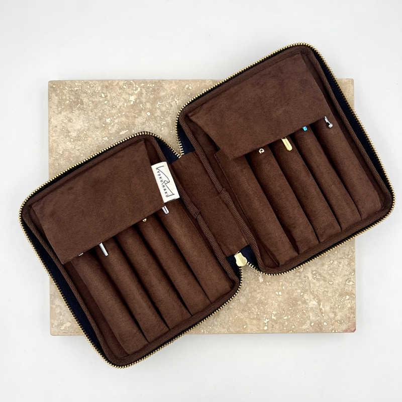 Kyoku Haku Pen Case for 10 Pens Qinghai Wave Blue Kyoku Haku Pen Case for 10 Pens Qinghai Wave Blue