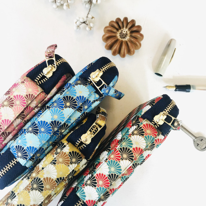 Kyoku Haku Pen Case for 10 Pens Qinghai Wave Blue Kyoku Haku Pen Case for 10 Pens Qinghai Wave Blue
