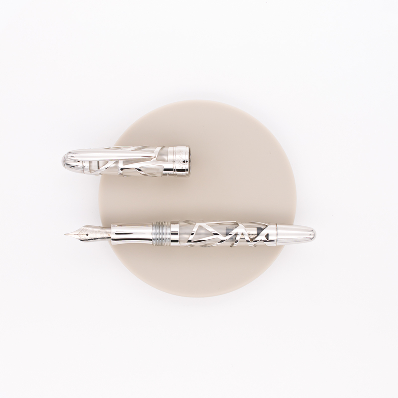 Laban Laban Skeleton Fountain Pen Transparent & Rhodium
