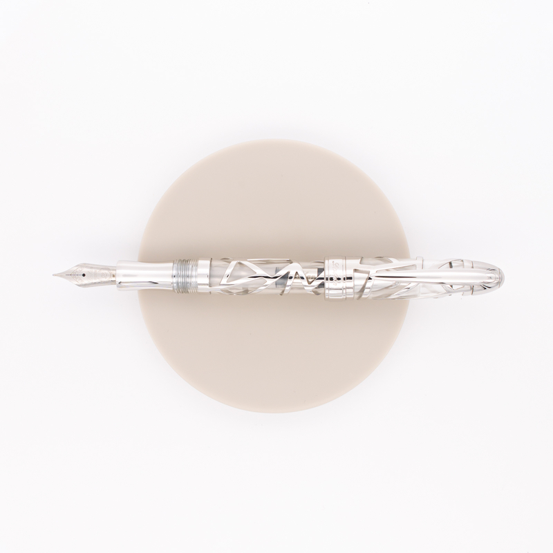 Laban Laban Skeleton Fountain Pen Transparent & Rhodium