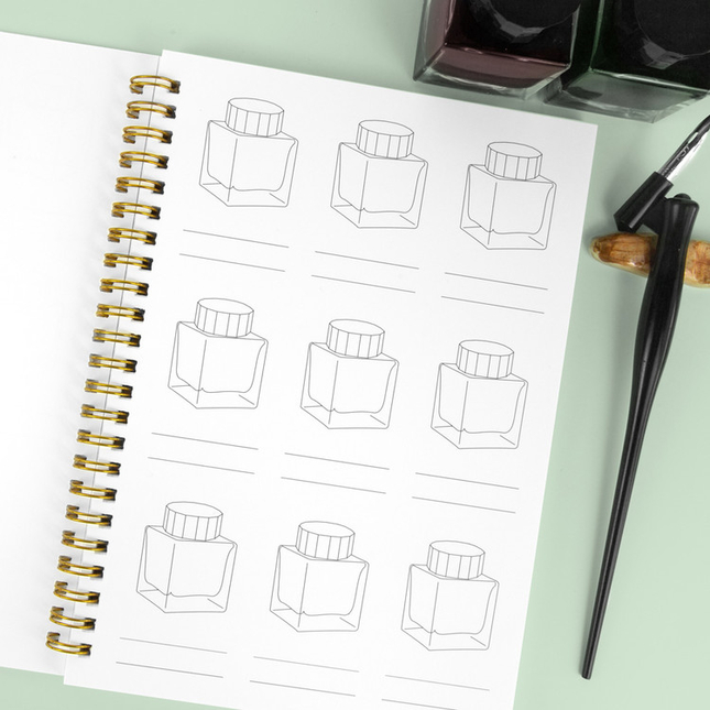 Wearingeul Ink Color Swatch Book A5