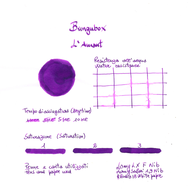 Bungubox Ink Tells More L’Amant Inchiostro 30 ml