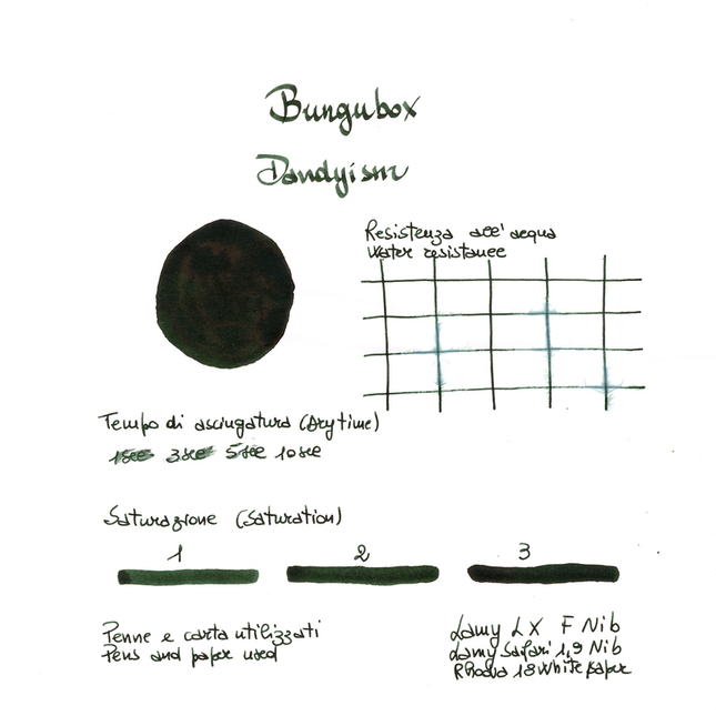 Bungubox Ink Tells More Dandyism Inchiostro 30 ml