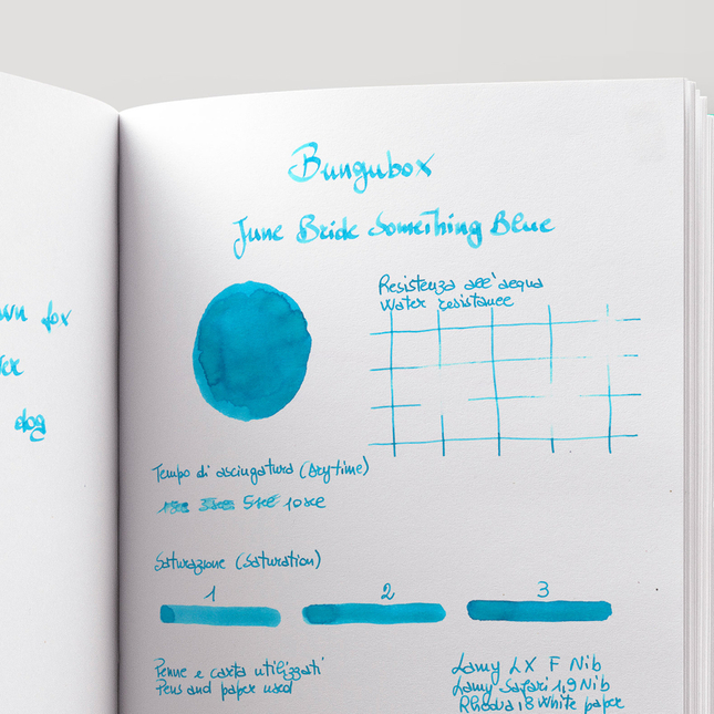 Bungubox Ink Tells More June Bride Something Blue Ink Bottle 30 ml