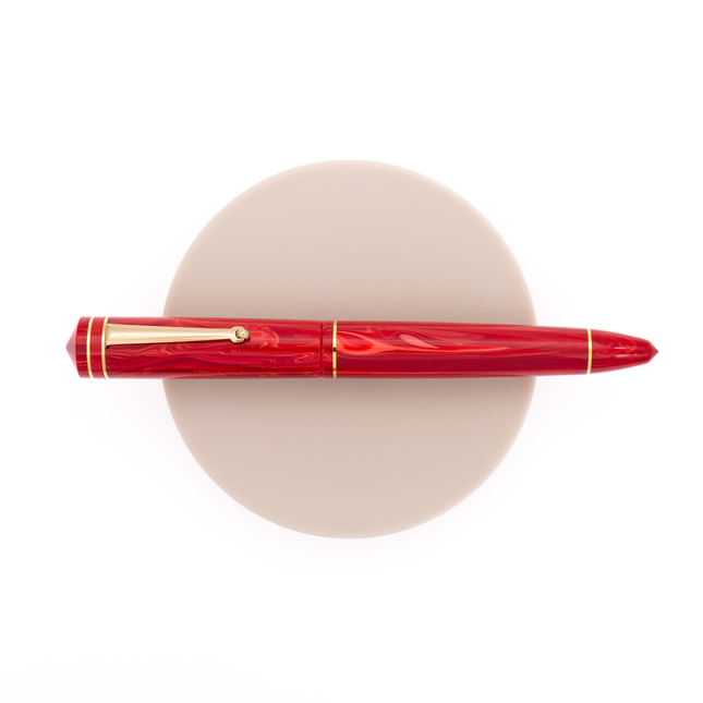 Delta Write Balance Fountain Pen Red & Gold